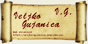 Veljko Gujanica vizit kartica